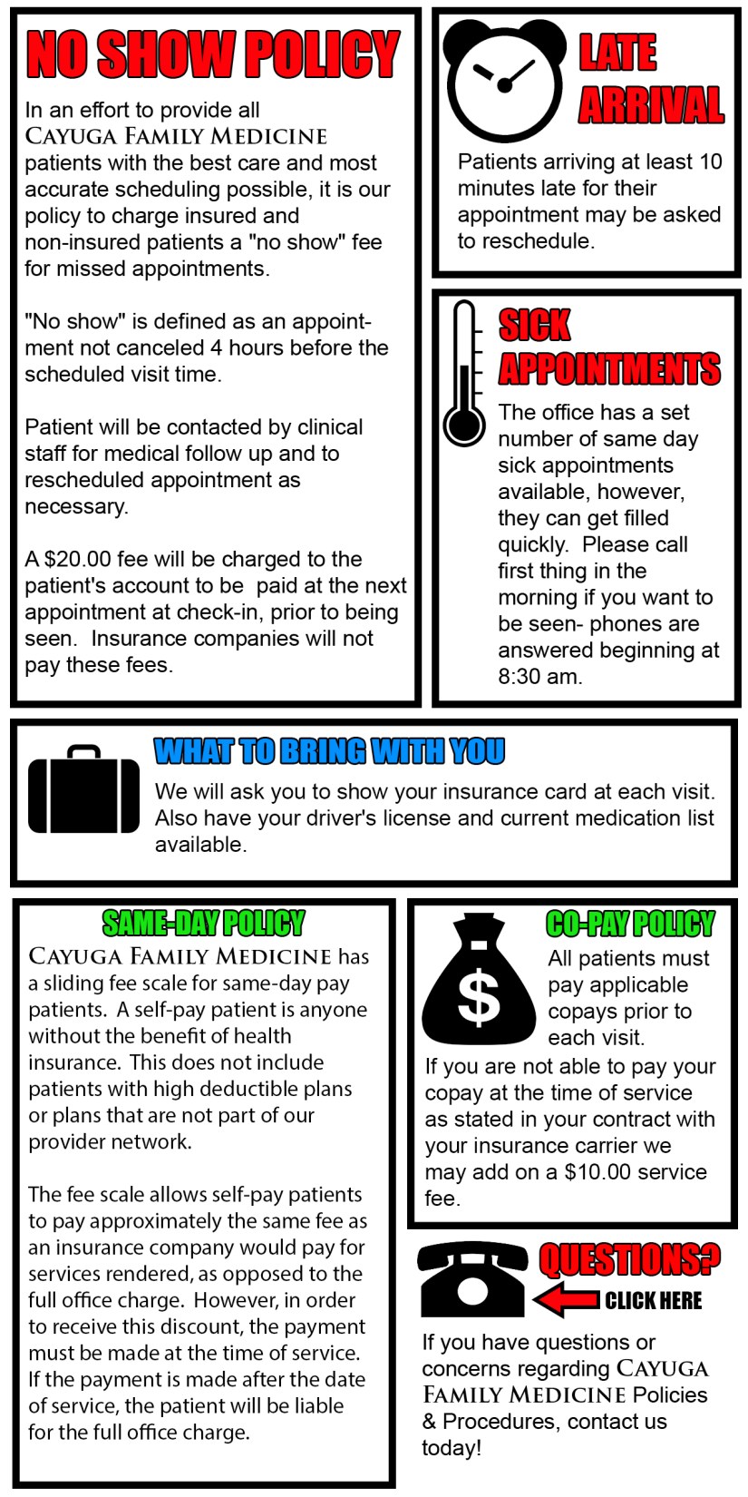 policies and procedure EDIT